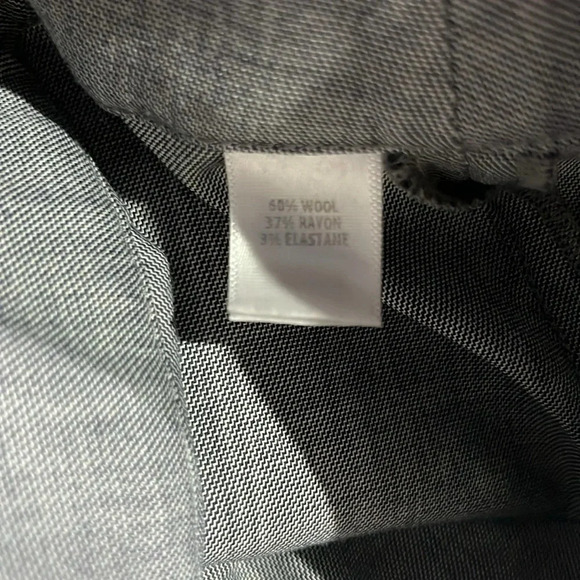 St. John Emma Gray Straight Leg Trousers Sz 10 - Picture 7 of 9